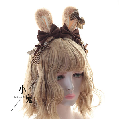 Kawaii Bear Ear Headband 🎀 | Sweet Japanese Lolita Hair Accessories 🐻✨