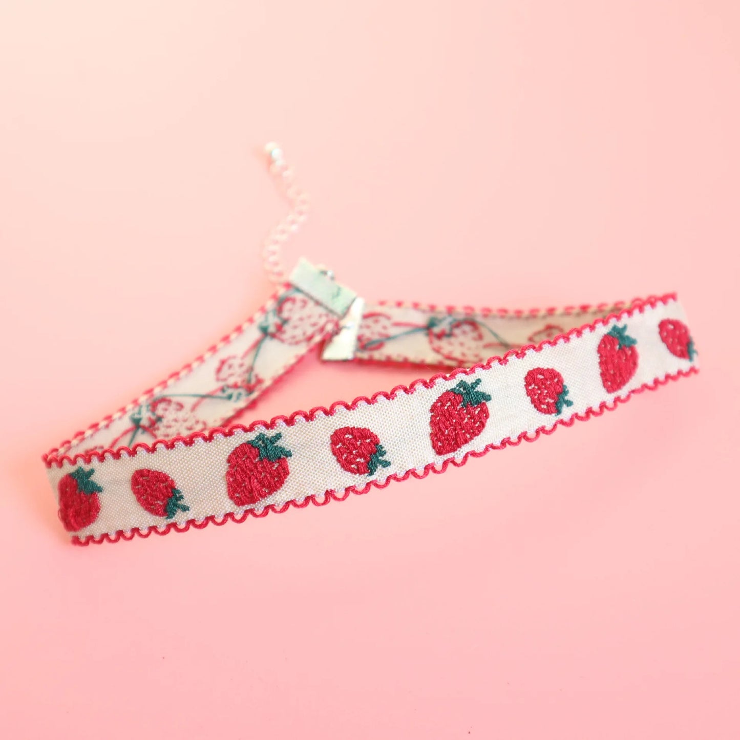 Kawaii Strawberry Choker Necklace 🍓✨ | Adorable Velvet Ribbon for Women & Girls | Party & Club Fashion Jewelry