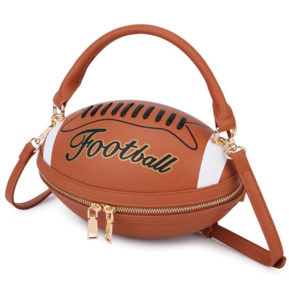 Charming Football-Inspired Crossbody Bag 🎉💖 for Trendy Girls & Women - Fun & Fashionable Shoulder Purse! 🏈✨