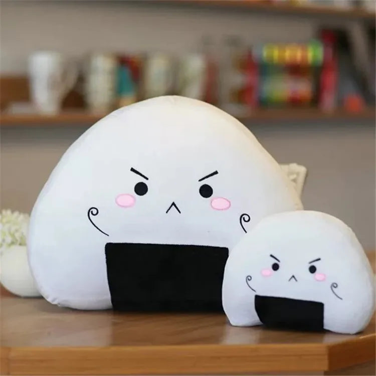 Adorable Plush Rice Ball Pillow 🍙✨ - Pixie Quill