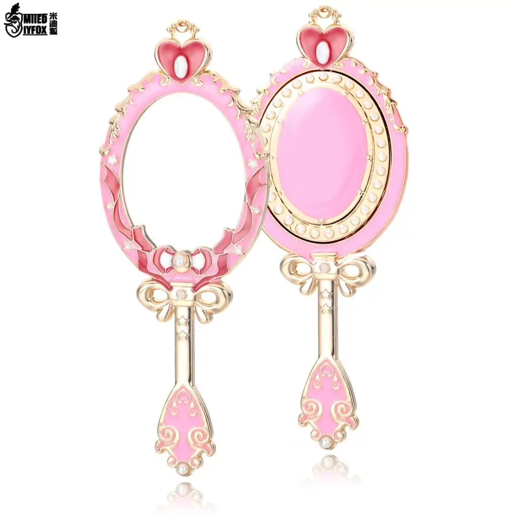 Kawaii Sailor  Butterfly Makeup Mirror ✨🌙 | Cute Pearl Handheld Cosmetic Mirror for Beauty Lovers 💖🦋