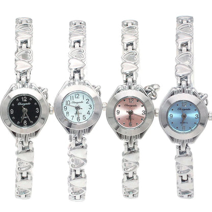 ✨ Kawaii Retro Quartz Bracelet Watch 🌸 Vintage Roman Style for Women 💖 High-Quality Silver Timepiece ⏰