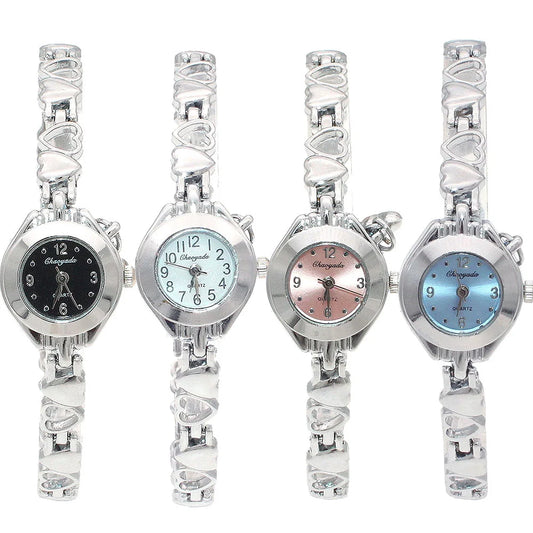 ✨ Kawaii Retro Quartz Bracelet Watch 🌸 Vintage Roman Style for Women 💖 High-Quality Silver Timepiece ⏰