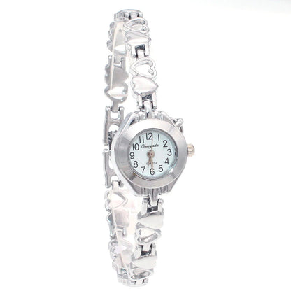 ✨ Kawaii Retro Quartz Bracelet Watch 🌸 Vintage Roman Style for Women 💖 High-Quality Silver Timepiece ⏰