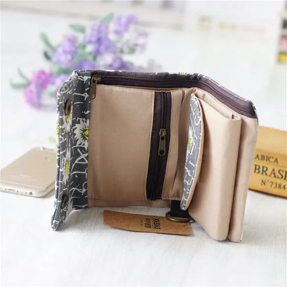 Kawaii Canvas Coin Pouch 🌈✨ | Cute Cartoon Key Organizer Wallet for Girls 💖🎒 | Adorable Mini Money Bag!