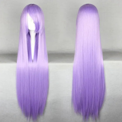 Kawaii Lilac Long Wig 🌸✨ - 40" Straight Synthetic Hair for Cosplay & Parties! 🌈