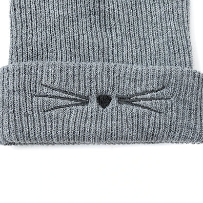 Whimsical Cat Ear Beanie For Women Warm Winter Hat Cute Accessory 🐱❄️