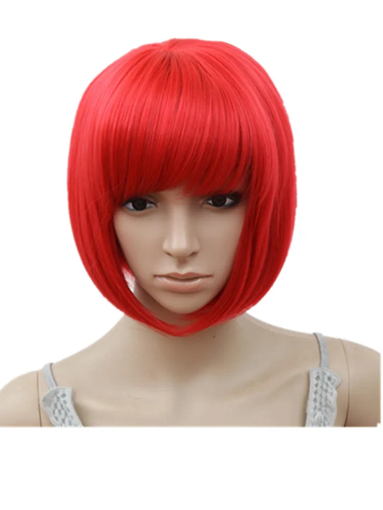 Kawaii Pink Wavy Wig 💖✨ | Fei-Show Synthetic Heat Resistant Short Bob for Cosplay & Halloween 🎃👩‍🎤