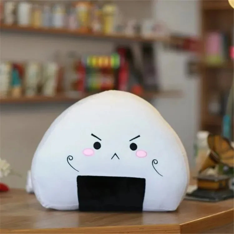 Adorable Plush Rice Ball Pillow 🍙✨ - Pixie Quill