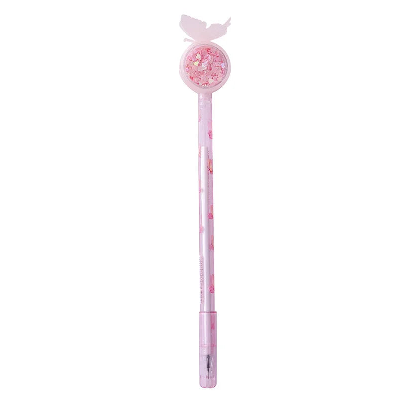 Kawaii Gel Pen 🐰✨ | Cute Rabbit & Butterfly Design | Sweet 0.5mm Ink for School & Office Supplies 🖊️🌼