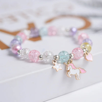 💖 Adorable Kawaii Popcorn Beads Bracelet 🌈 for Girls - Whimsical Friendship Jewelry 🌟