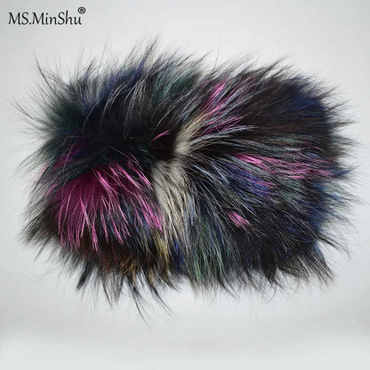 Whimsical Fox Fur Knit Headband For Women Cute Elastic Ear Warmer 🦊✨