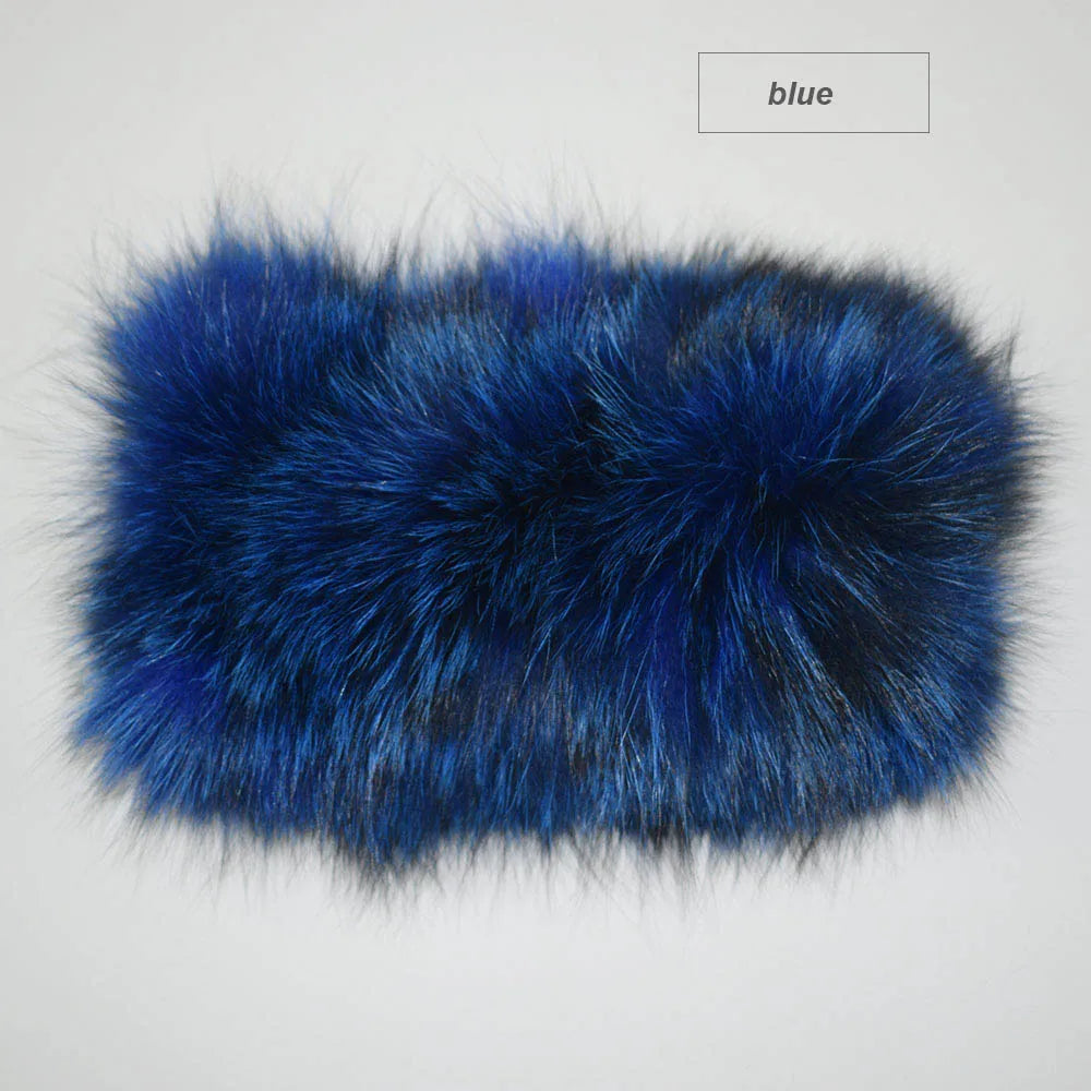 Whimsical Fox Fur Knit Headband For Women Cute Elastic Ear Warmer 🦊✨