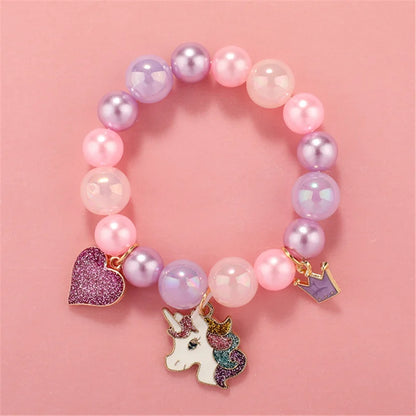 💖 Adorable Kawaii Popcorn Beads Bracelet 🌈 for Girls - Whimsical Friendship Jewelry 🌟