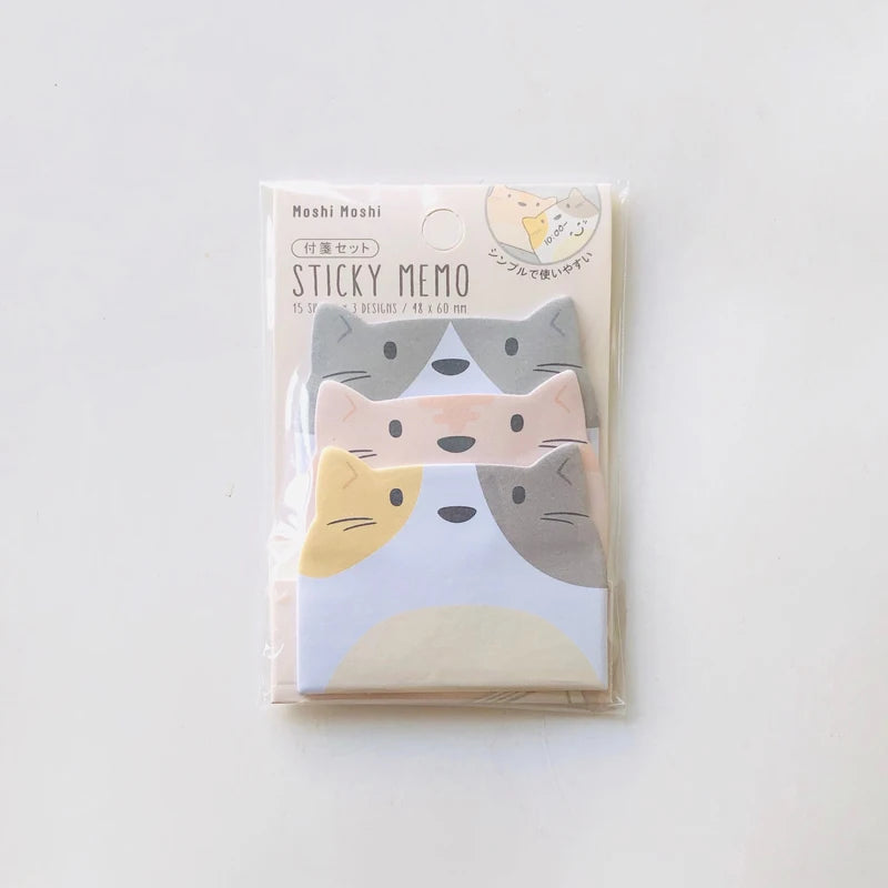 🐧✨ Adorable Animal Sticky Notes Set - 45 Sheets of Fun Penguin, Pig, Bear, & Cat Memo Pads for Students! 🎉📚