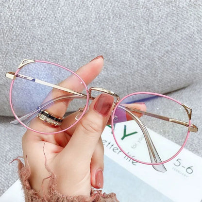 Kawaii Cat Ear Anti-Blue Light Glasses 🐾✨ | Cute Metal Eyewear for Stylish Eye Protection! 🌈👓
