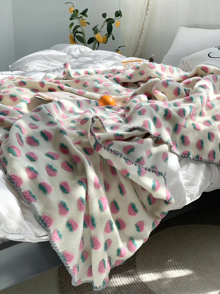 Cozy Cherry Dreams 3D Blanket for Kids 🍒💖 Snuggle Up in Style! 🌙✨ - Pixie Quill