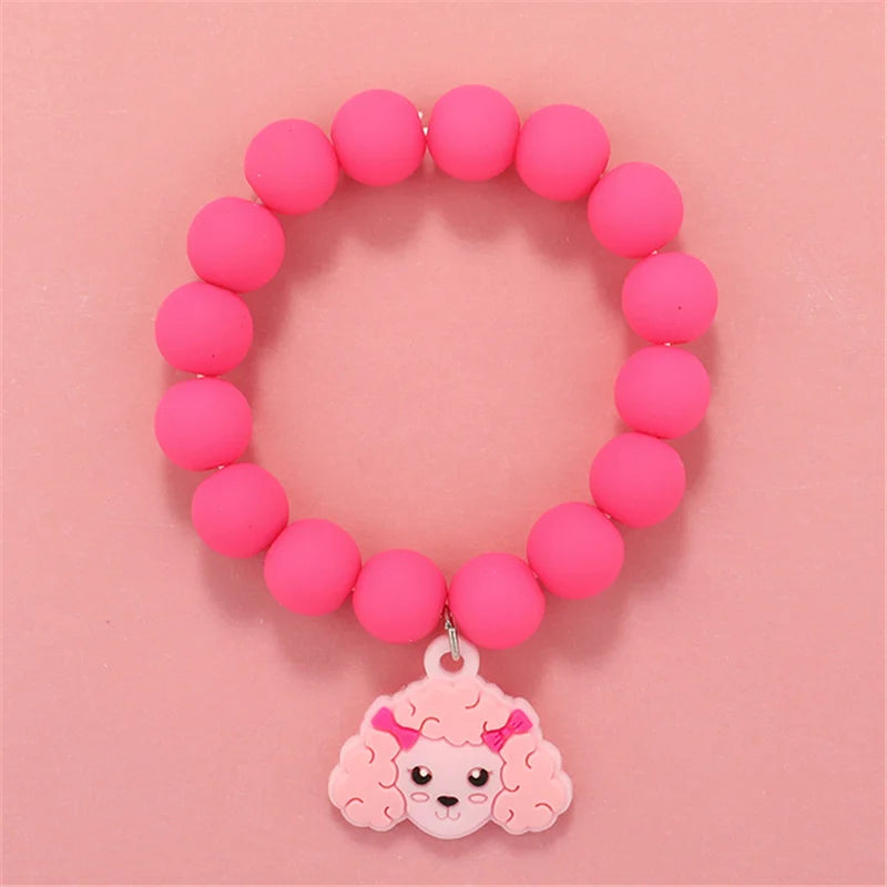 💖 Adorable Kawaii Popcorn Beads Bracelet 🌈 for Girls - Whimsical Friendship Jewelry 🌟