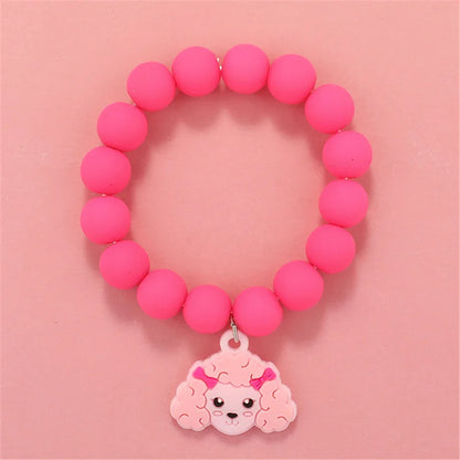 💖 Adorable Kawaii Popcorn Beads Bracelet 🌈 for Girls - Whimsical Friendship Jewelry 🌟