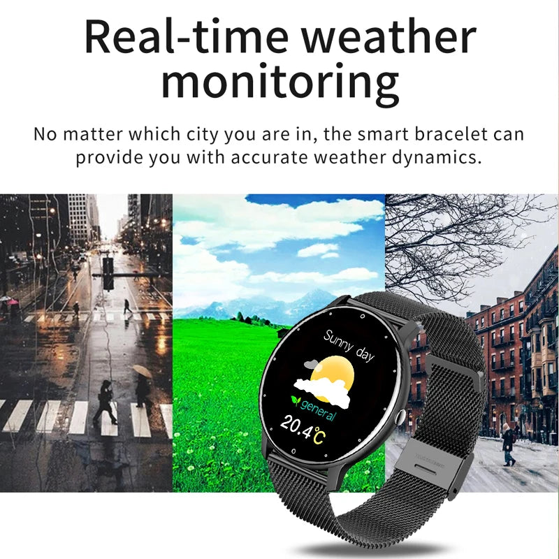 Kawaii Fitness Charm: Stylish Full Touch Screen Smart Watch for Ladies 🌸✨