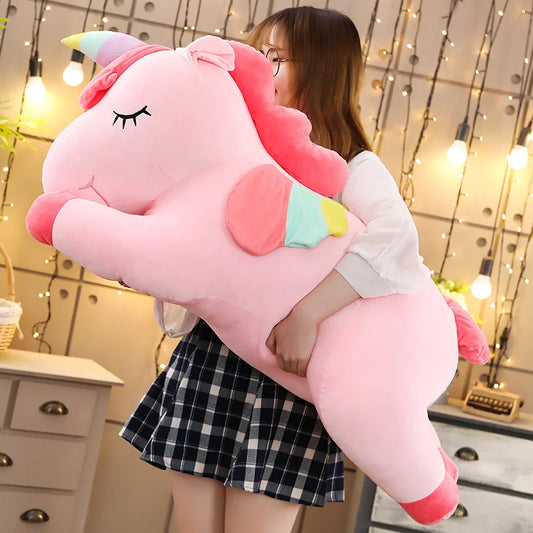 Giant Unicorn Plush Toy 25 To 100cm Soft Stuffed Doll Cute Pillow For Kids Girls Birthday Gift 🦄🧸✨