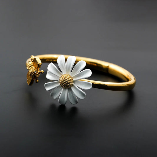 Adorable Kawaii Daisy Flower Bracelets 🌼✨ | Cute Bangles for Women & Girls | Perfect Jewelry Gifts for Parties, Weddings & Birthdays! 🎉💖