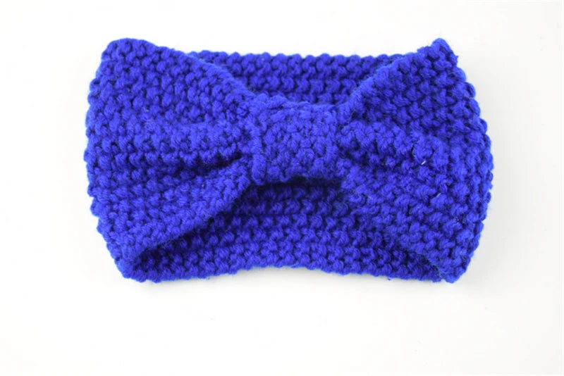 Kawaii Cozy Bowknot Knitted Headband 🎀 | Handmade Winter Hair Accessory for Stylish Women ❄️🌟