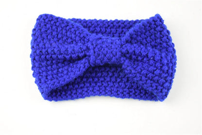 Kawaii Cozy Bowknot Knitted Headband 🎀 | Handmade Winter Hair Accessory for Stylish Women ❄️🌟