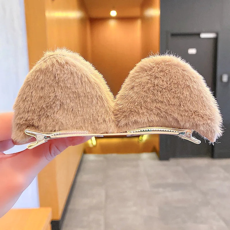 Purr-fectly Adorable Plush Cat Ear Hair Clips 🐾✨ - Fun Fashion Accessories for Girls & Women!