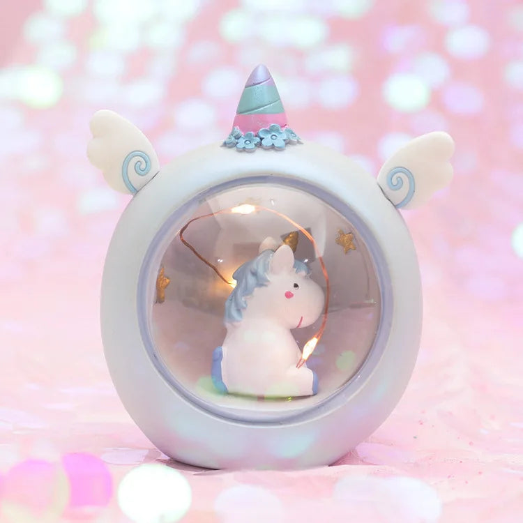 Kawaii Unicorn Star Night Lamp 🌟✨ | Adorable Table Decor for Girls' Rooms 💖 | Touch-Activated LED Magic! 🦄