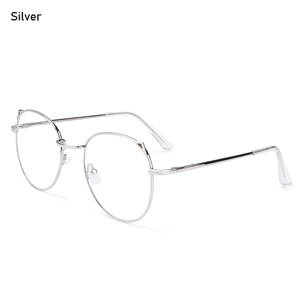 Kawaii Cat Ear Anti-Blue Light Glasses 🐾✨ | Cute Metal Eyewear for Stylish Eye Protection! 🌈👓