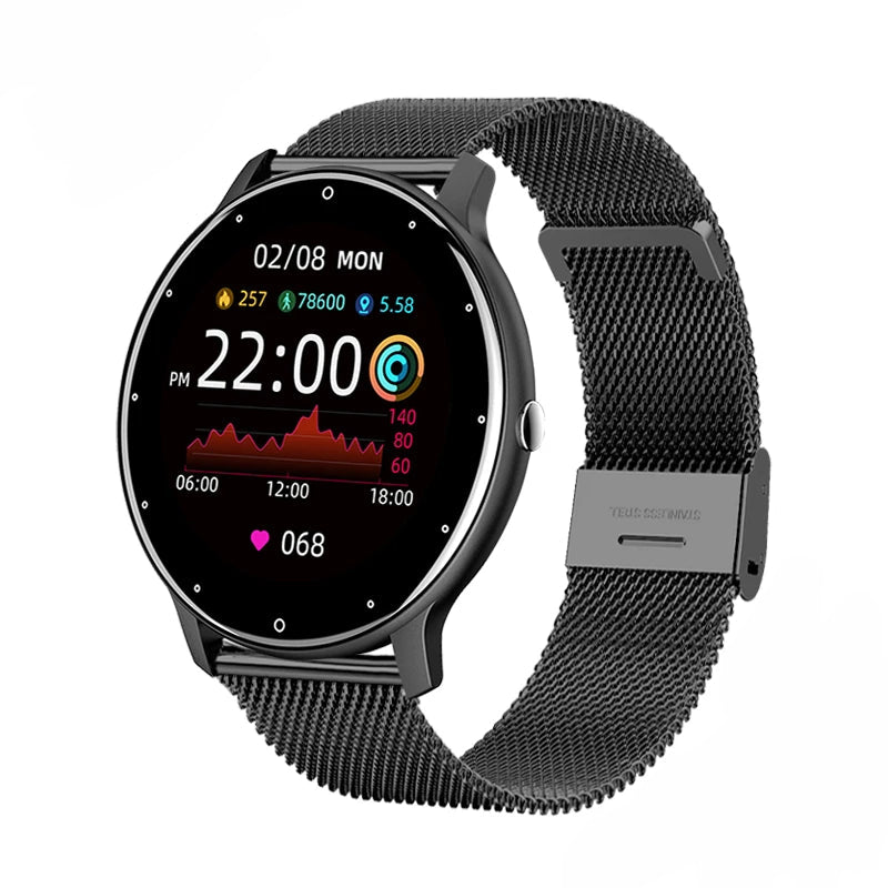 Kawaii Fitness Charm: Stylish Full Touch Screen Smart Watch for Ladies 🌸✨