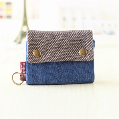 Kawaii Canvas Coin Pouch 🌈✨ | Cute Cartoon Key Organizer Wallet for Girls 💖🎒 | Adorable Mini Money Bag!