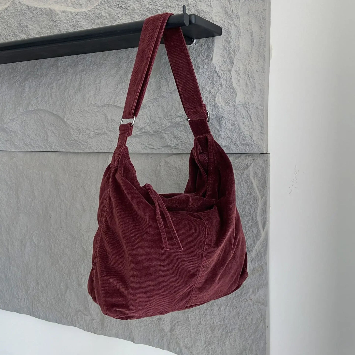 🌲✨ Whimsical Forest Vibes: Charming Corduroy Tote & Crossbody Delight! 🎨👜 - Pixie Quill