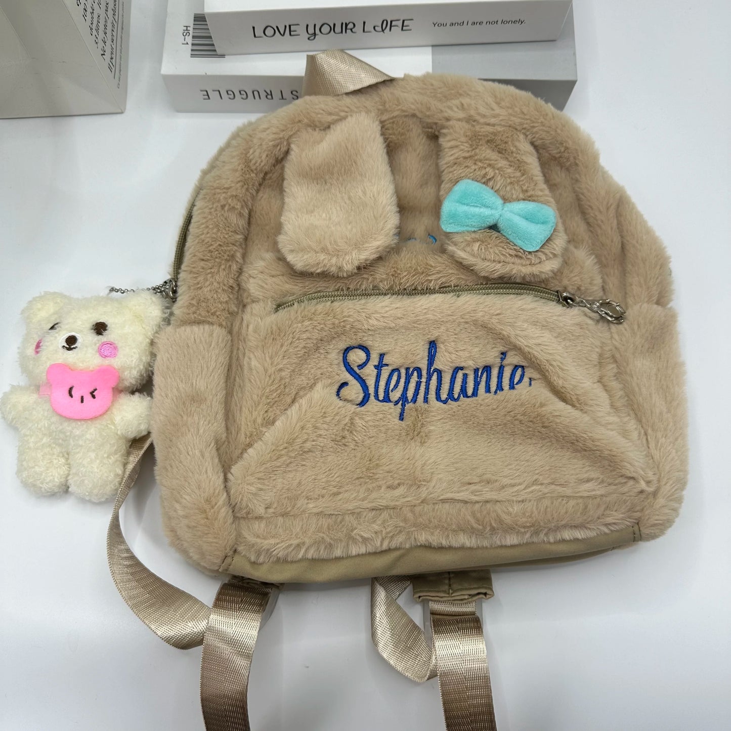 Kawaii Custom Plush Cartoon Backpack 🎒✨ - Adorable Personalized One Shoulder Bag for Students! 🌈🐾