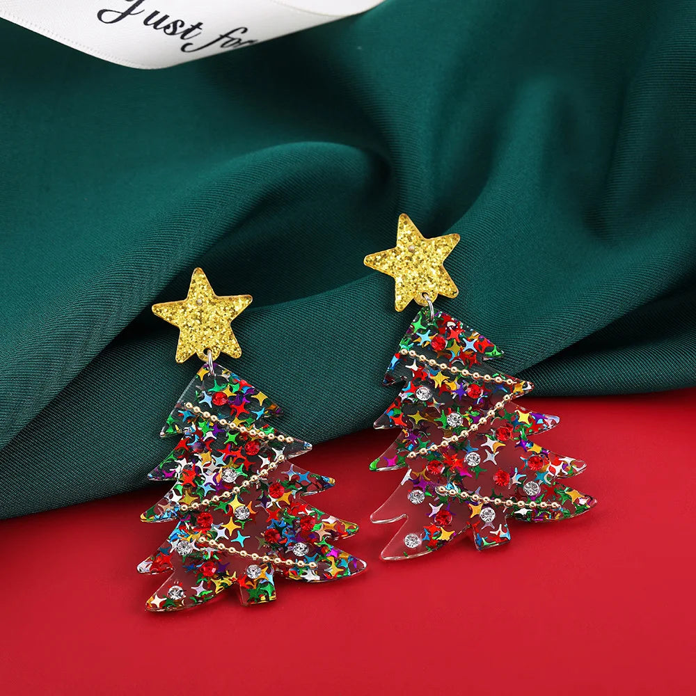 2 Piece Cute Christmas Elk Earrings Set Hypoallergenic Drop Jewelry For Women 🎄🦌