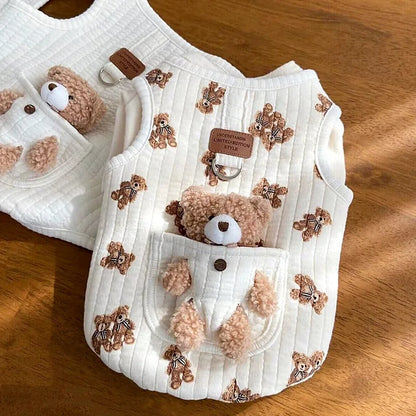 Kawaii Cozy Cartoon Vest for Small Pups 🐾✨