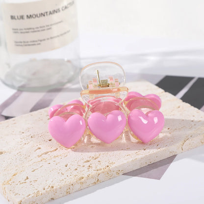 🌸✨ Adorable Love Rainbow Hair Claw Clip - Chic Ponytail Holder for Stylish Ladies! 💖🦋 - Pixie Quill