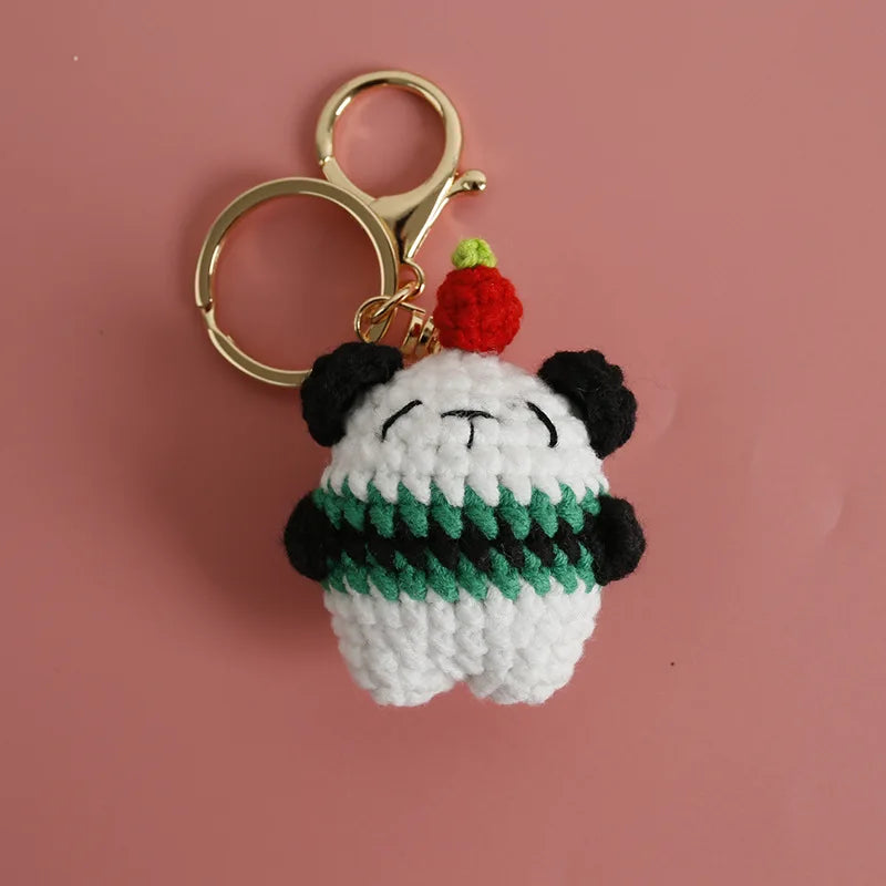 Bear Couple Keychains Crochet Duo For Keys And Bags Cute Handcrafted Charms 🧶🐻