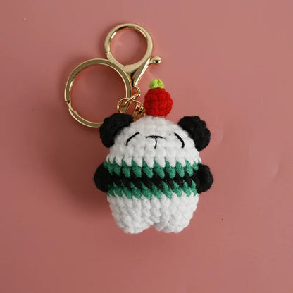 Bear Couple Keychains Crochet Duo For Keys And Bags Cute Handcrafted Charms 🧶🐻