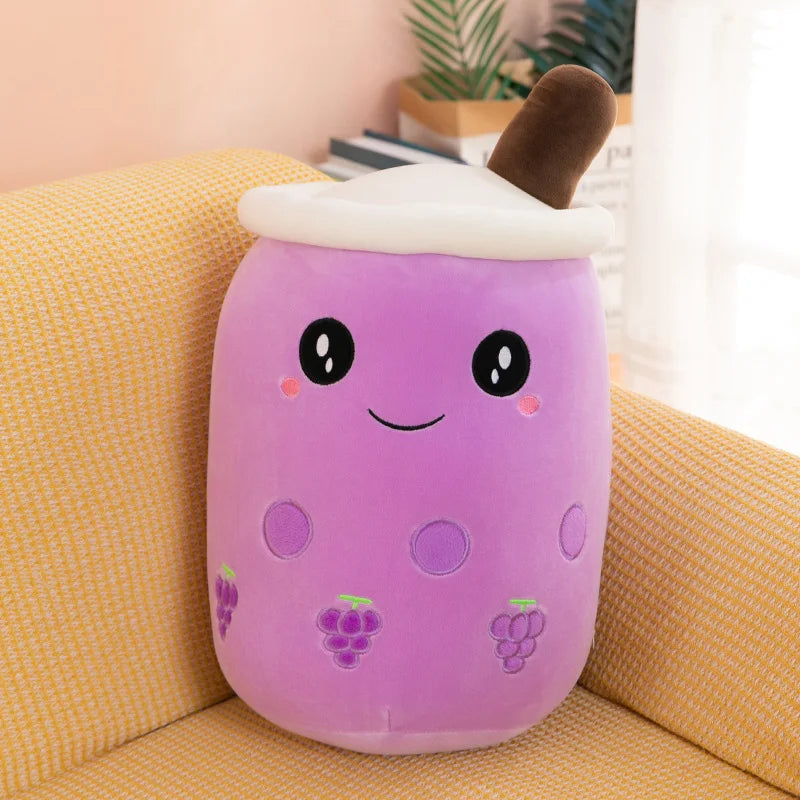 Bubble Tea Buddy ☕️🧸 Plushie - Cute Room Decor & Soft Hug Cushion 🎁✨ - Pixie Quill