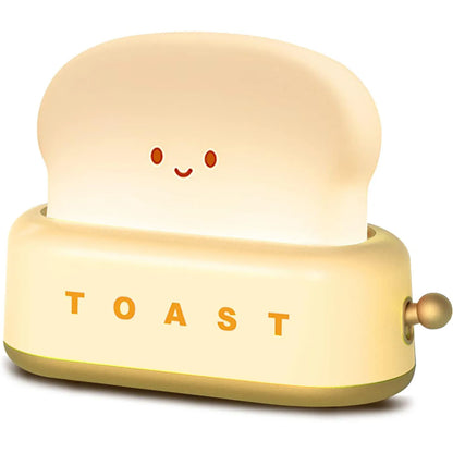 🍞 Adorable Toasty LED Night Light | Fun Bread Table Lamp with Timer 🌙✨ - Pixie Quill