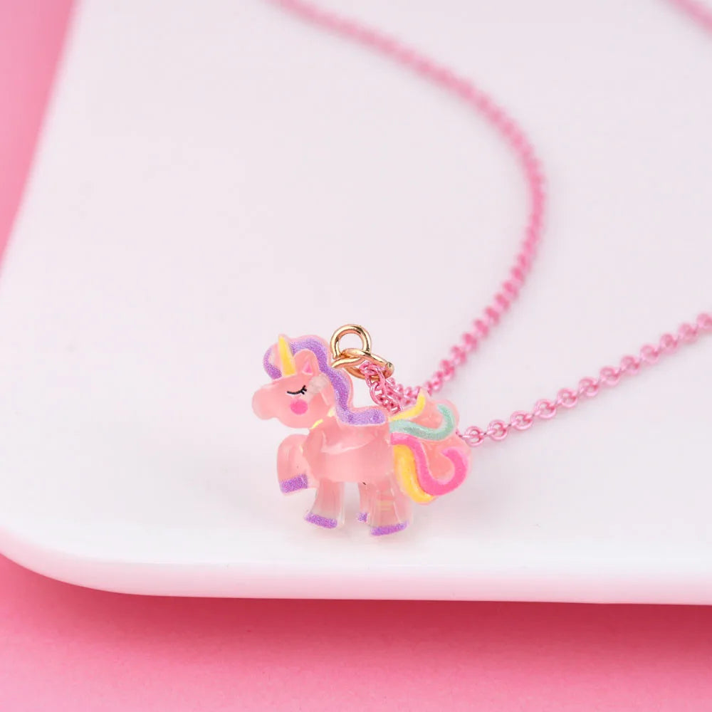 Kawaii Unicorn BFF Choker Necklace 🌈✨ | Adorable Friendship Pendant for Girls & Kids 🦄💕