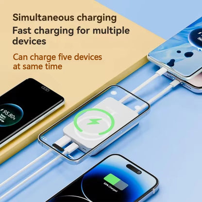 Kawaii 50000mAh Magnetic Power Bank 🌟✨ | Fast 15W Wireless Charger for iPhone 15/14/13 & More 💖🔋