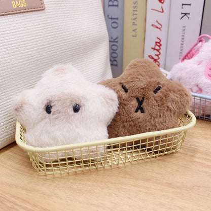 Kawaii Capybara Squeaky Plush Keychain 🐾✨ Cute Cartoon Animal Bag Charm for Couples & Kids 🎒💕