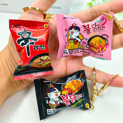 Adorable Instant Noodles Keychain For Phone And Bags Mini Snack Gift 🍜🎁