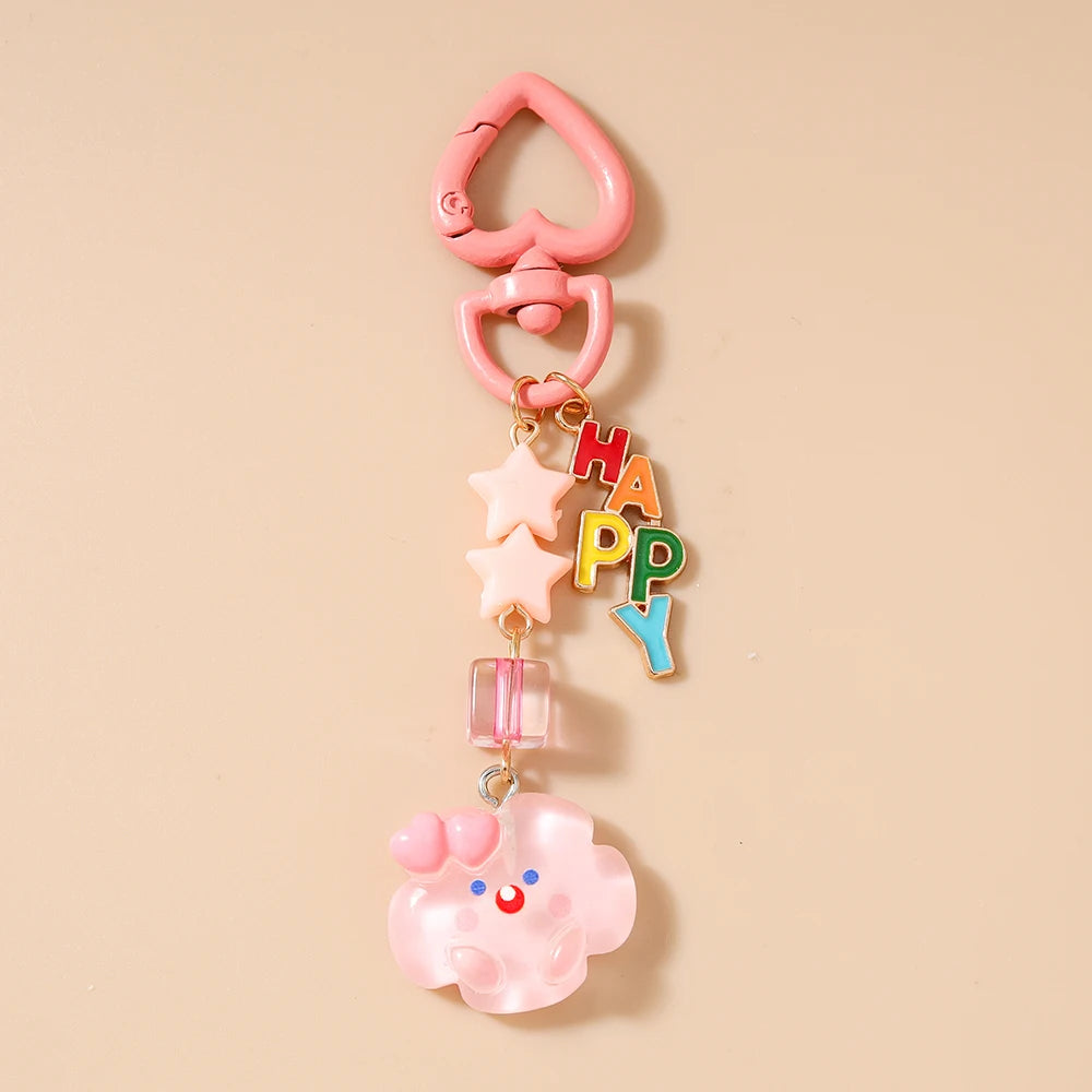 Charming Clouds Keychain Charm For Bags And Gifts With Resin Stars 🌟☁️