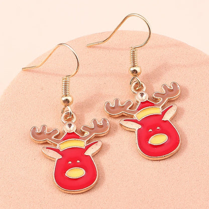 Whimsical Christmas Drop Earrings For Women Tree Deer Santa Dangle Jewelry 🎄✨