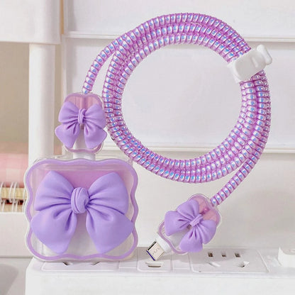 Kawaii Cable Guardian 🐾✨ | Cute Charger Protector & Organizer for iPhone 15/14/11/13 🎀