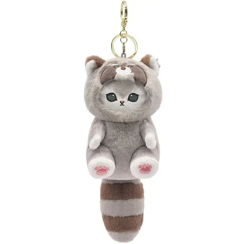 Chibi Shark Cat Plush Keychain Pendant Cartoon Charm Backpack Decor 🧸🎒✨